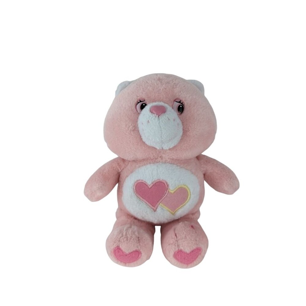 Care Bears Baby Love A Lot Bear Plush Pink Hearts‎ 9" Vintage 2004 Pretige